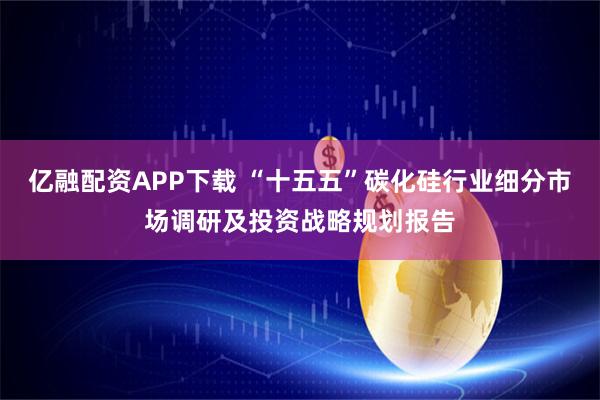 亿融配资APP下载 “十五五”碳化硅行业细分市场调研及投资战略规划报告